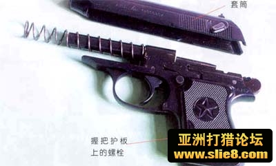 64式手枪分解示意图