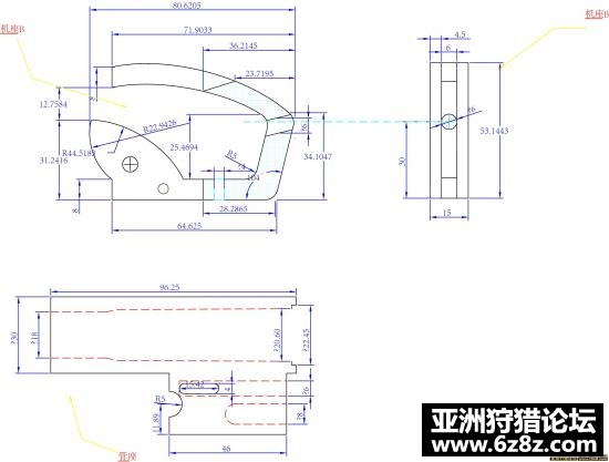最全套的松鼠,左轮CAD图纸和尺寸图